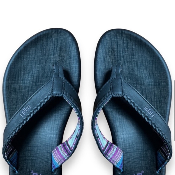 Flojos Women's Flip Flops | Various Sizes: 6, 7, 8, | Lavender Black | NWT | $15 - Picture 4 of 6